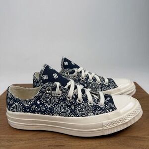 New Womens Converse Chuck Taylor 70 Low Paisley Comfort Sneakers Shoes Size 8 M